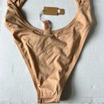 SKIMS NWT  swim cut out monokini ochre XS Photo 7