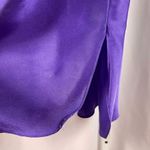 Vintage Inner Most Large Jewel Tone Lace Deep Purple Satiny Silky Slip Dress Photo 3