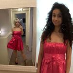 Anthropologie NWT $190 x Maeve Pink Bow-Tie Satin w/ Pockets Mini Dress 10 Photo 8