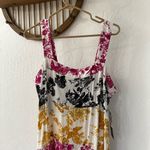 MSK Multi Floral Patchwork Style Maxi Tank Smock Back Dress XL NWT Pink Photo 3