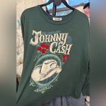 Daydreamer NWOT Johnny Cash The Fabulous Long Sleeve Merch Tee - Pine Green - L Photo 10
