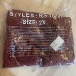 Zenana Outfitters Women’s Plus Size 2XL Dark Rust Tulip Hem W/ Pockets Elastic Waist Skirt Photo 8