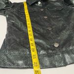 Guess Vintage Dark Green Snakeskin Print Jacket Photo 5