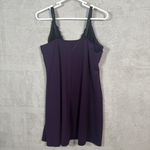 Torrid Chemise Womens Plus Size 2 2X Purple Satin Black Sexy Sheer Lace Lingerie Photo 1
