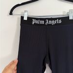 Palm Angels  Black and White Logo Leggings Photo 4