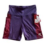 TKO Technical Knockout Womens Plum Maroon Media Pocket Shorts Size Small Purple Photo 1