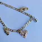 Tricolor Gold Filled Buddha Charm Ankle Bracelet Photo 1