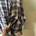 Torrid Grey Plaid Babydoll Rayon Twill Button-Front Top Photo 10