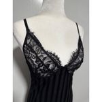 Lace Trim Chemise Black Mini Dress Sleeveless Lingerie Nightie size Large Womens Photo 1