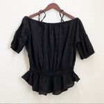 Free People Solid Shades of Cool Off Blouse S Photo 6