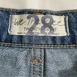 Free People We the Free Denim Mini Skirt Size 28 Hallie Distressed Photo 6