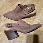 Qupid Stylish light tan Women's 9 Heeled Mules Photo 0