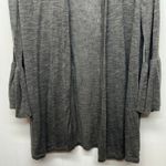 Alfani  Linen Cotton Sage Green Women's Bell Sleeve Open Front Cardigan Sz Medium Photo 3