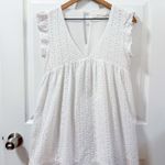 Mustard Seed White Embroidered Cotton Boho Dress ZARA Summer Photo 1