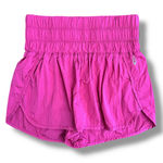Free People  Movement The Way Home Hot Pink‎ Smocked Waist Running Shorts M Photo 0