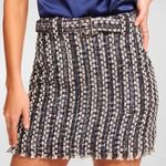 RAMY BROOK
Ashley Belted Tweed Mini Skirt Sz 10 Blue Photo 0