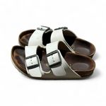 Birkenstock  Arizona White Leather Sandals – Size 38 (US 7) Photo 1
