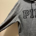 Victoria's Secret  PINK Gray Full Zup Fleece Lined Hooded Jacket Size Large Photo 6