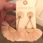 American Eagle Outfitters Blush Fringe Earrings Pink Photo 0