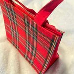 Red Plaid Stiff Handbag Photo 1
