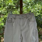 Anthropologie Pilcro Seamed Taper High Rise Straight Leg Jeans White Size 27 Photo 5