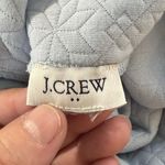 J.Crew  Quilted Geometric Print Cowl Neck Sweatshirt Light Blue Women's L EST Photo 2