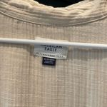 American Eagle Cream Button-Up Blouse Photo 1