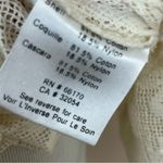 Anthropologie  Vineet Bahl Iona Peasant Top Cream Lace Crochet M Photo 6