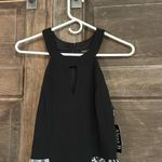 Alex B. Nites‎ Women Jumpsuit Size 6 Stretch Elastic Waist Floral NEW Black Photo 1