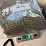 Vintage Bankers Club Womens Plaid Blazer Skirt Suit Set Brown Size 8 Academia Photo 5