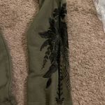 Johnny Was  Rita embroidered leggings olive green xs Photo 4