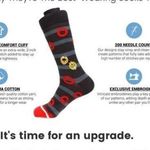 Soxfords Green Black Choco Chip Mints Polka Dot Over the Calf Long Socks Photo 10