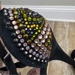 Betsey Johnson BETSEYVILLE by  5 inch‎ Black Stiletto Heels Peep Toe Shoes Sz 8.5 Photo 14