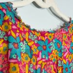 Natural Life  L/XL Boho Floral Cotton Tunic Dress Cover Up Lightweight India Photo 5