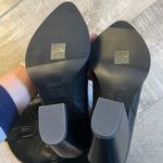 Black Faux Leather Pointed Toe Western Cowboy Boots Size 7.5 Rodeo Country NEW Photo 5