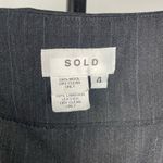 Revolve Sold Design Lab Black Lamb Leather & Wool Long Wrap Skirt Size 4 Photo 6