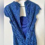 Tadashi Shoji CREIGHTON EMBROIDERED TULLE GOWN BLUE 2 Photo 4