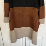Max Studio Women's Black, Beige, and Brown Colorblock Sweater Cardigan Size XS Photo 8