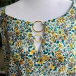 CHLOE + RENE Floral Linen Blend Retro Style Dress | large Photo 2