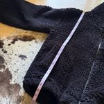Lululemon Cinchable Fleece Zip-Up Jacket Sherpa Teddy In Black Size 4 Photo 9