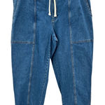 Banana Republic  Tapered Mid Rise Jeans Denim Drawstring Waist Women's Size Large Photo 0