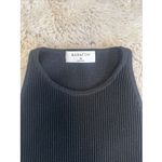 Babaton  Women's XS Crop Top Tank Knit Ribbed Thick Stretch‎ Black Casual Photo 3