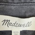 Madewell  Shirt Women's Size XXL Black Lunar Wash Denim Button Up Classic Photo 9