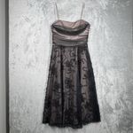 Jessica Howard Dress Womens 12 Black Illusion Lace Dark Fairy Balletcore Retro Photo 1