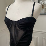Urban Outfitters UO  Black Bustier Crop Top M Photo 0