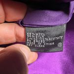Vtg 1990s Anne Klein Purple Wool Silk Removable Belt Blazer Jacket 12 Petite Size 12P Photo 5