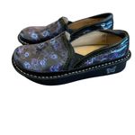 Alegria Debra Peacock Clogs Leather Slip-On Comfort Shoes Nursing Size 36 Womens Photo 1