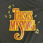 LuLaRoe Women’s Black Tee with “This is My Song” graphics Photo 4