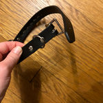 Spike Leather Collar Choker Black Photo 1