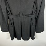 Xhilaration XHILIRATION Black Wool Blend Pea Coat Women’s Size Large Outerwear Winter NWT Photo 10